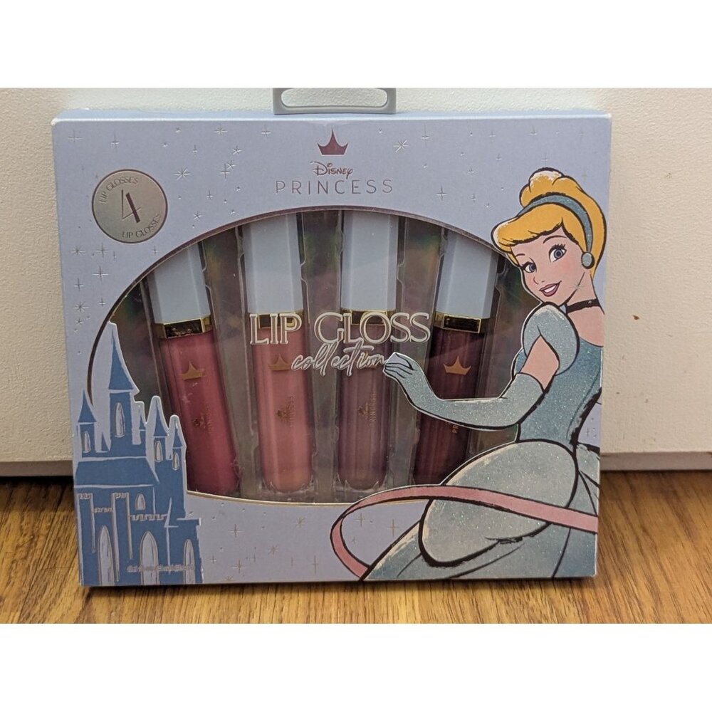 Disney Princess Lip Gloss Collection Set With 4 Shades 0.1 Fl Oz Each